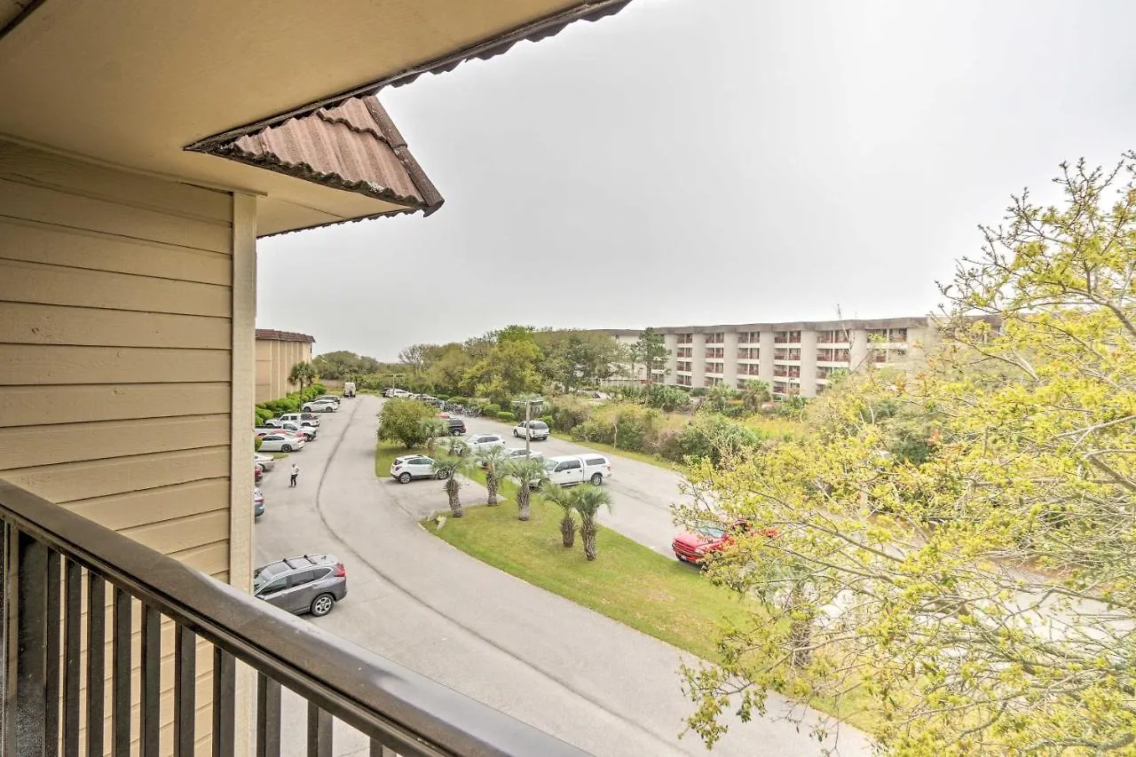 公寓 Hilton Head Ocean-view Steps To Beach! 希爾頓黑德島