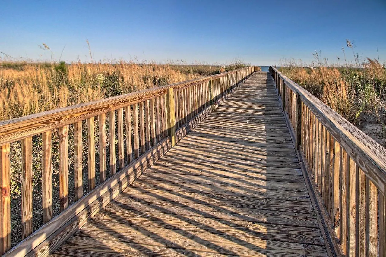 公寓 Hilton Head Ocean-view Steps To Beach! *