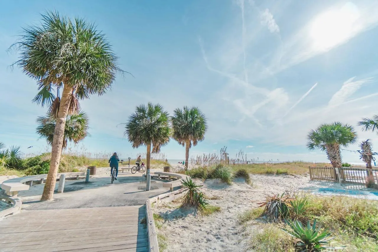 Apartament Stunning Views!!-oceanfront Villa-heated Pool-private Balcony-tiki Bar-walk To Coligny Plaza *
