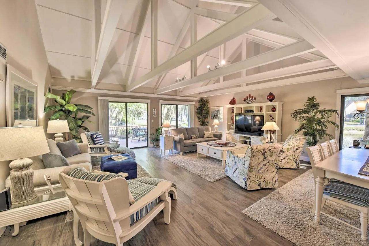 Palmetto Dunes With Deck And Lagoon Views! Villa *