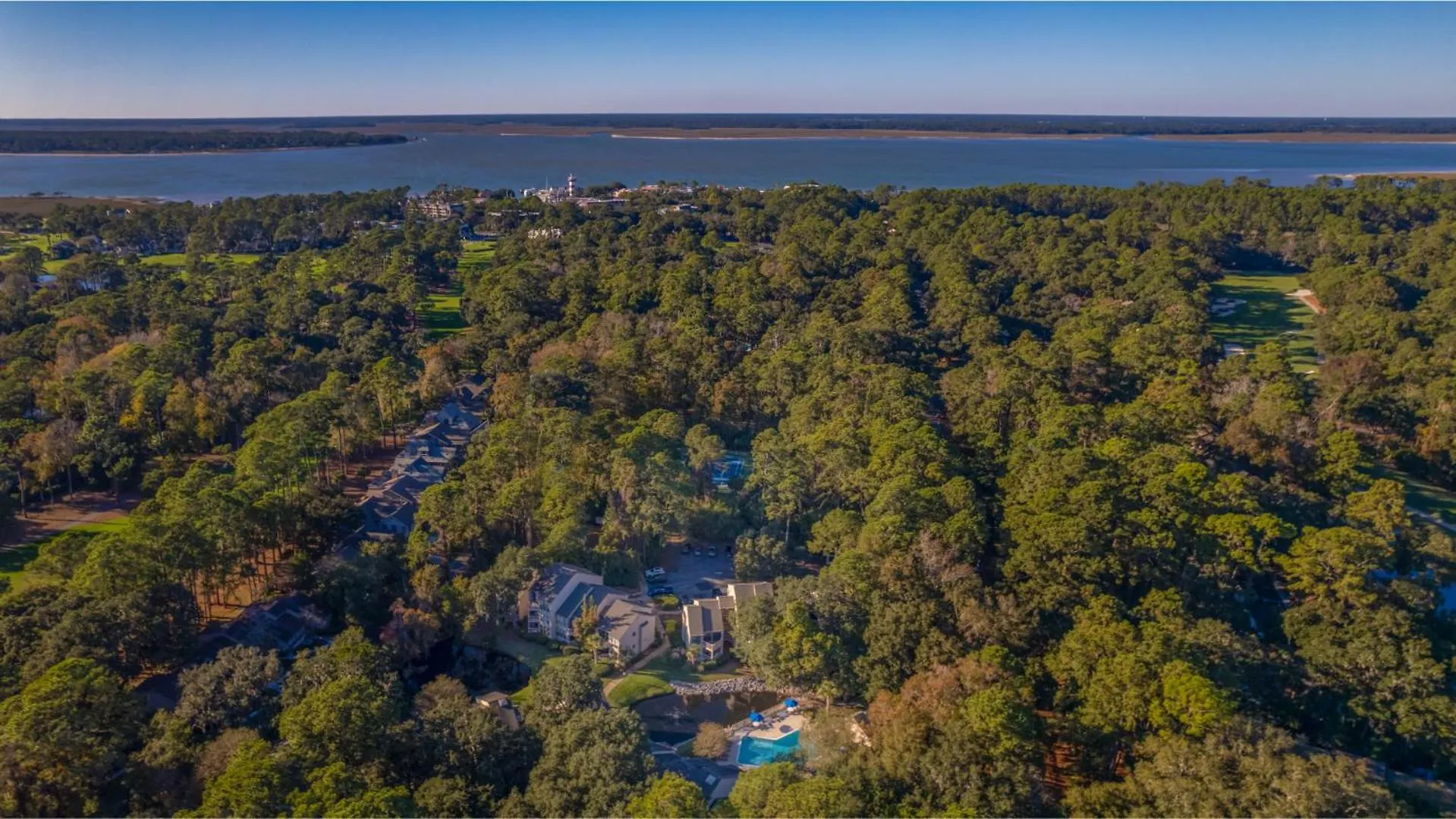 Pool Views, Harbour Town, Private Deck Hilton Head Island