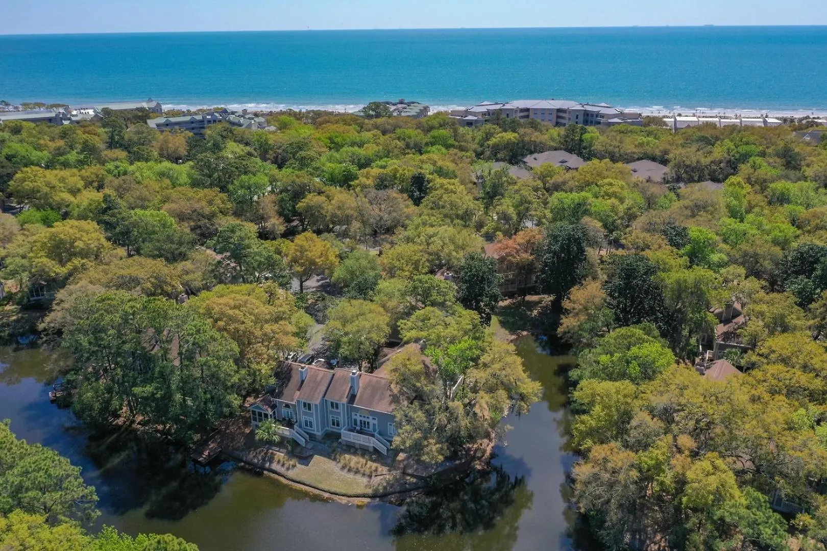 Complex Pool, Loft, Lagoon Views Villa Hilton Head Island