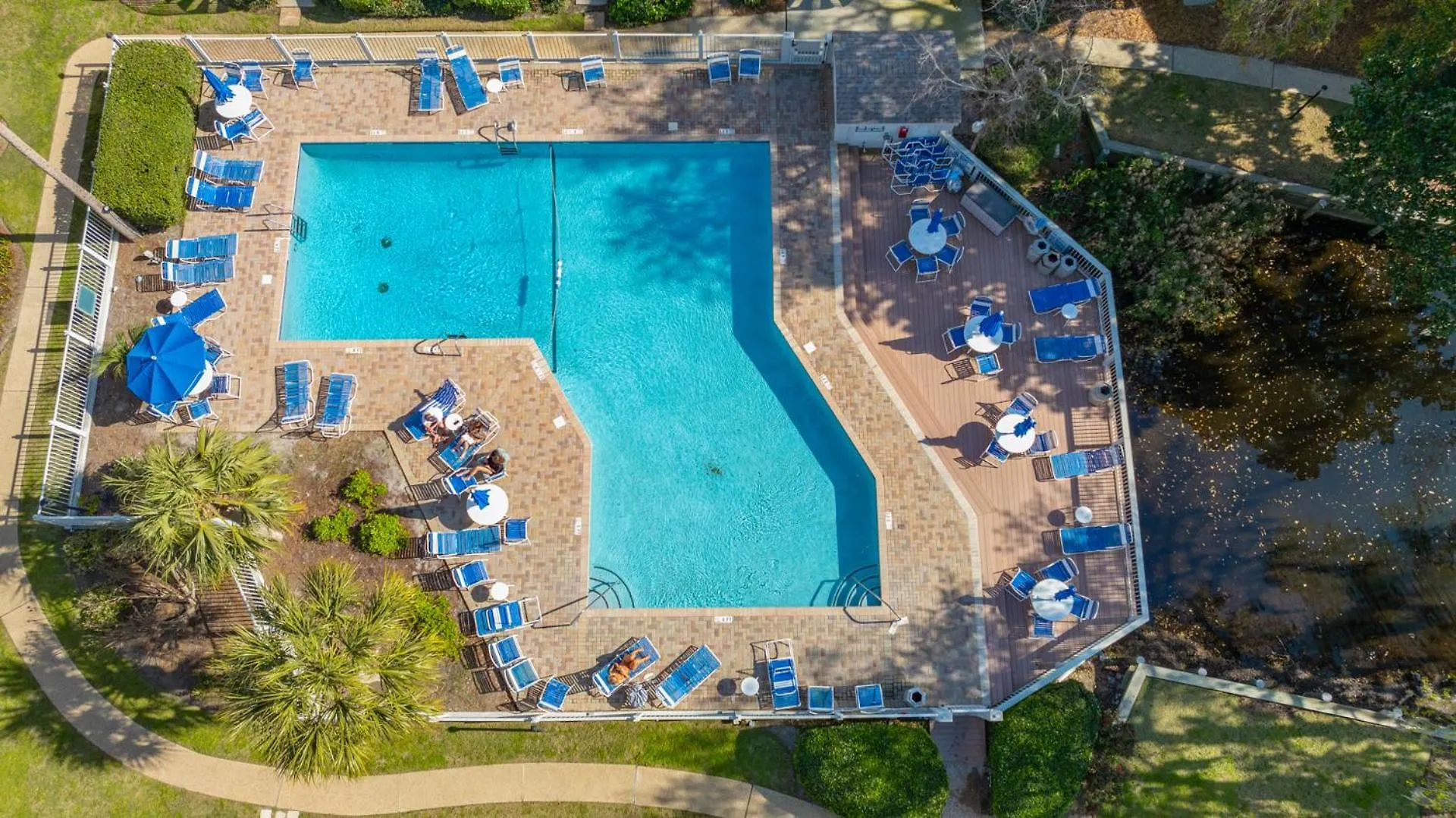 Complex Pool, Patio, Steps From Pool *