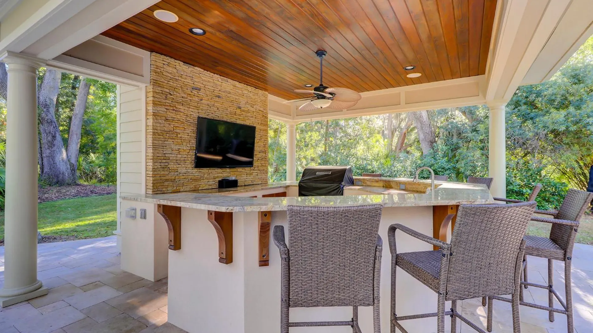 Outdoor - Firepit - Private Pool & - Pet Friendly - 72 Baynard Cove Road Holiday home Hilton Head Island