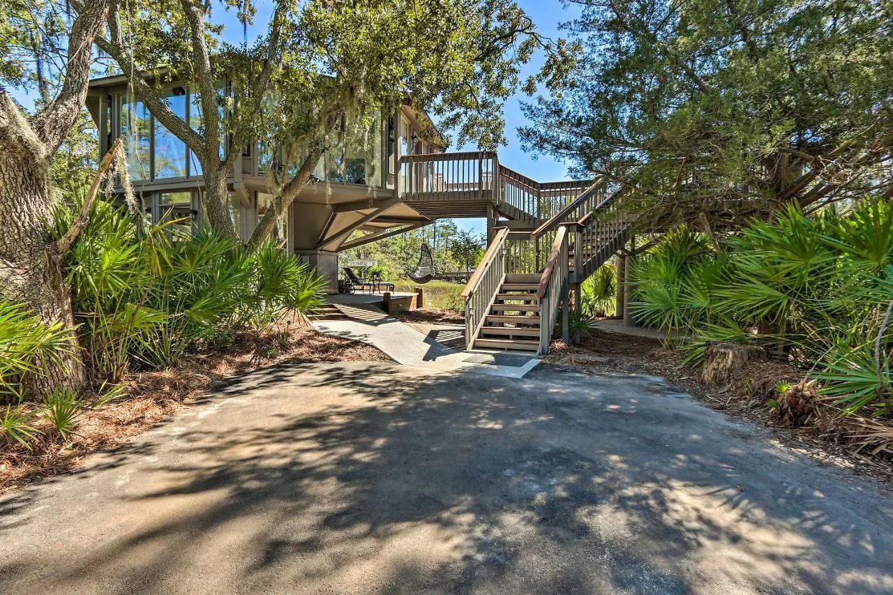 Σπίτι διακοπών Airy Treehouse With Bikes Walk To Harbour Town! Hilton Head Island